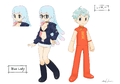 Blue Lady as she appears in the concept art along with Lefty, from Mili's line blog.